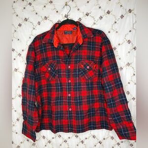 Pendleton Red and Blue Plaid Women's Top